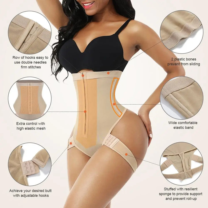Booty-lifting high - waist shapewear