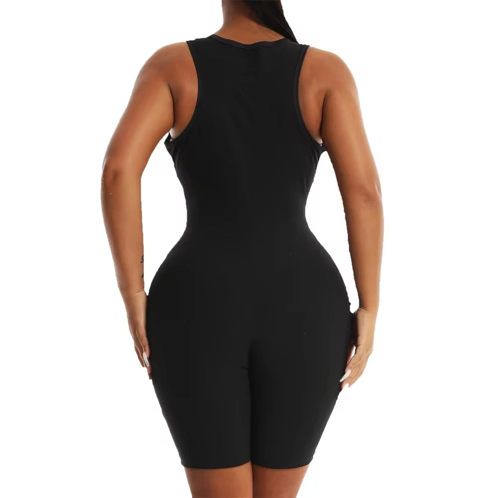 SaunaFit Zip Bodysuit