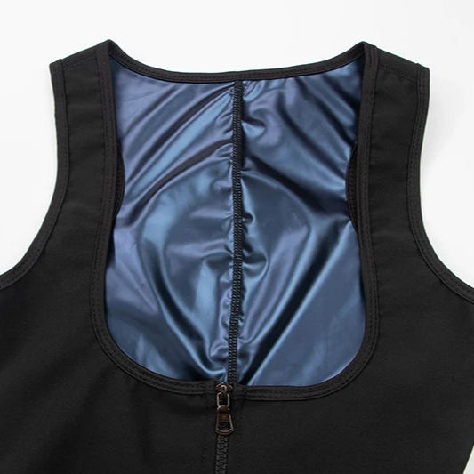 SaunaFit Zip Bodysuit