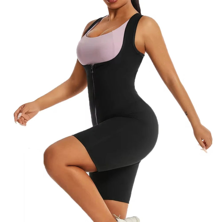 SaunaFit Zip Bodysuit